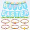 30 Pcs Easter Party Bracelets Gifts Bulk Easter Bunny Egg Chick Carrot Polymer Clay Beaded Bracelets Bulk for Party Supplies Basket Stuffers Egg Fillers Gifts